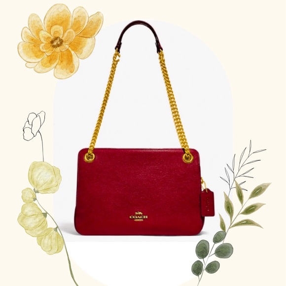 NWT Coach Deep Red Bryant Convertible Carryall  Satchel Shoulder Bag - Picture 15 of 15